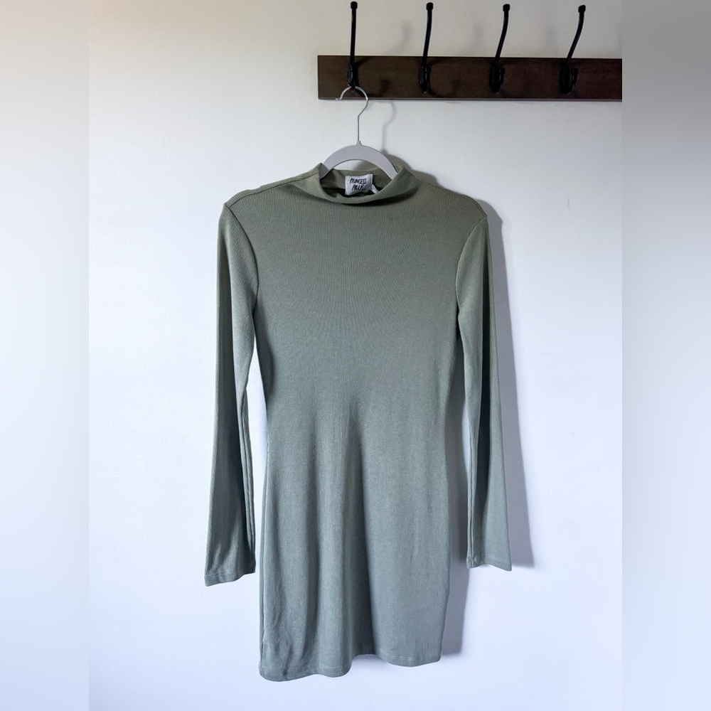 Princess Polly Long Sleeve Green Dress - Picture 4 of 8